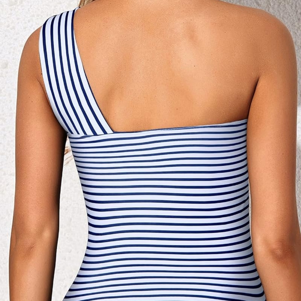 Tempt Me Tankini Ruched One Shoulder & Lands End Bottom 14-16 - Picture 2 of 6